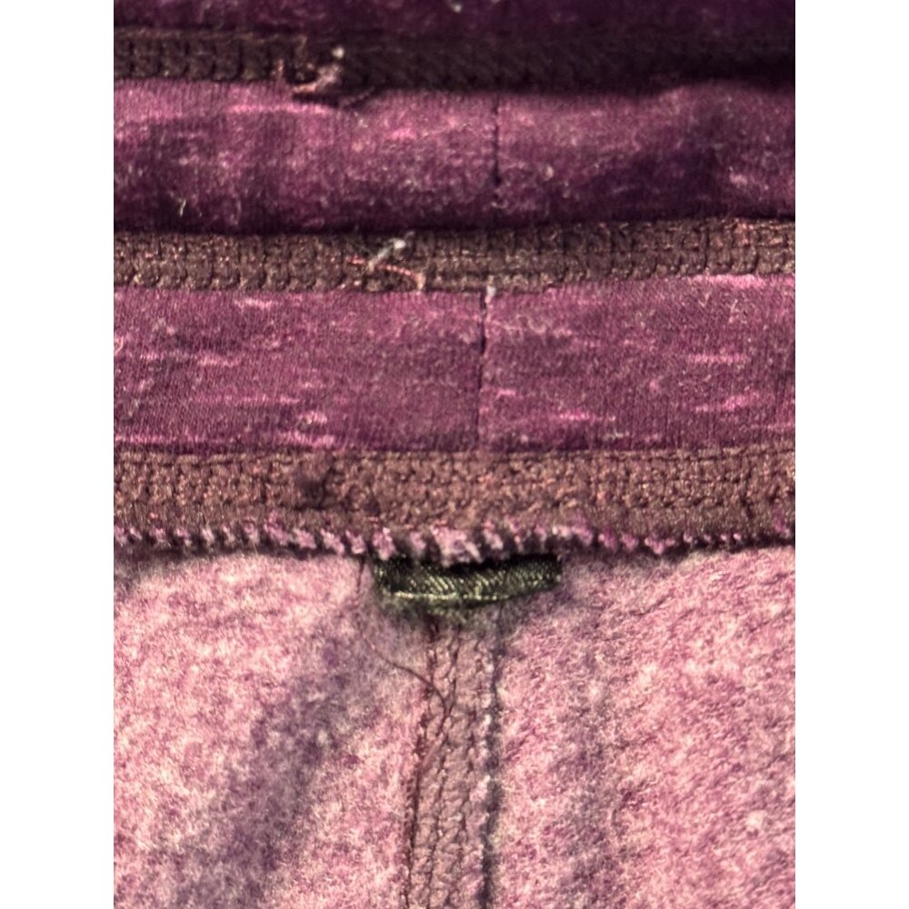 Womens Heathered Purple Jogger Pants Drawstring Waist Pockets Knit Loungewear - Picture 11 of 11